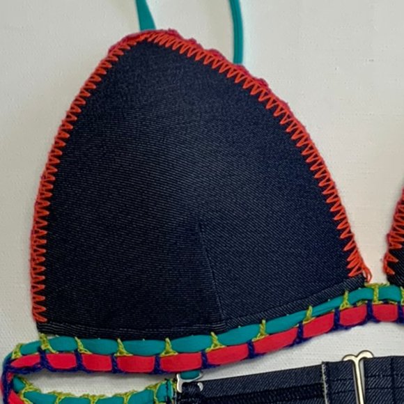 Billabong Denim & Stitch Bikini Top - Picture 3 of 6